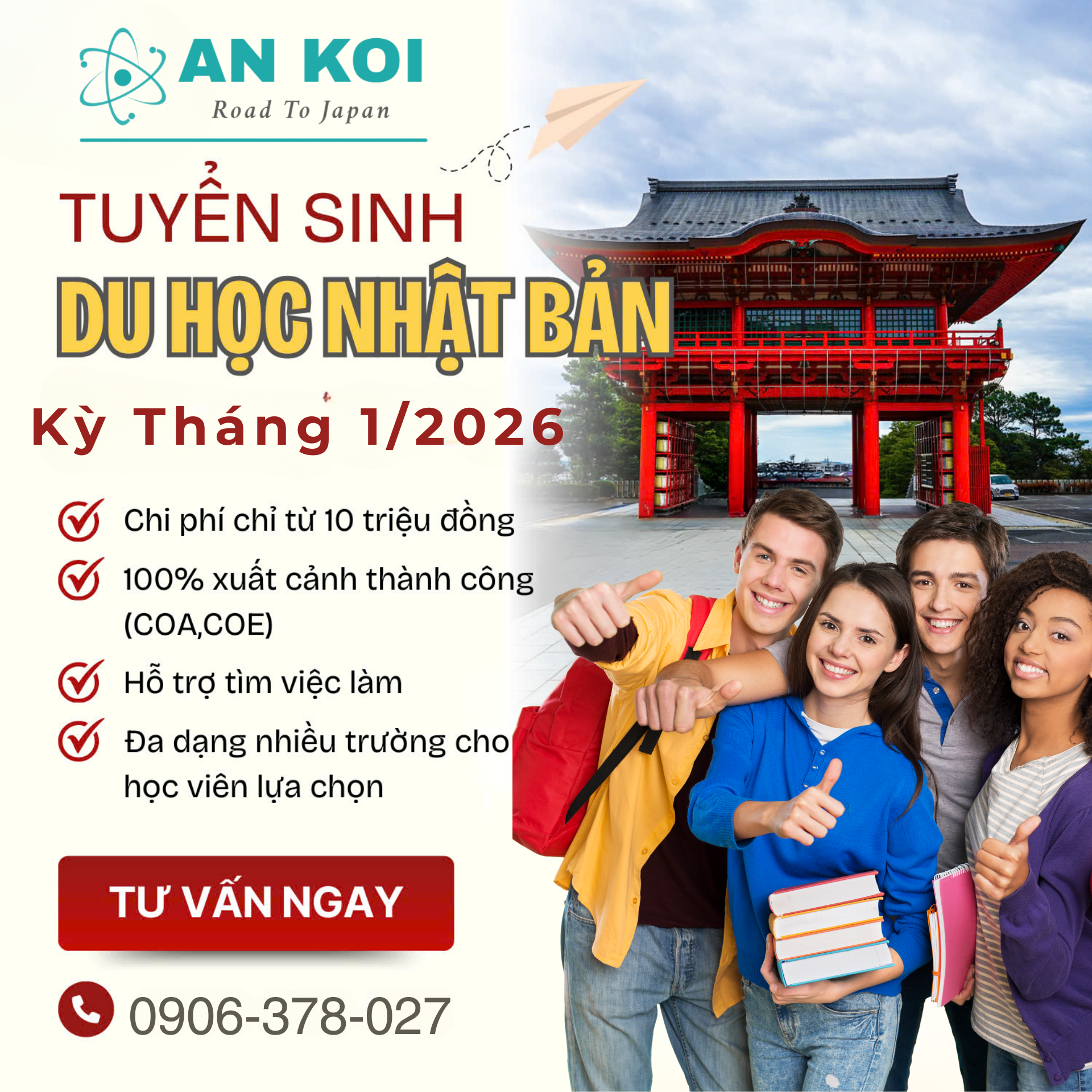 Khai giảng các khóa tiếng Nhật du học – Sẵn sàng hồ sơ cùng ANKOI