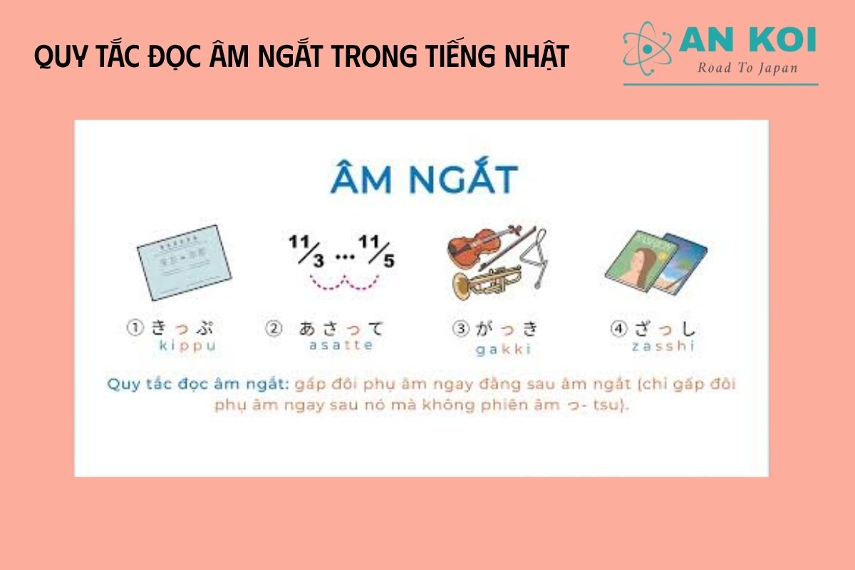 Quy tắc đọc âm ngắt trong tiếng Nhật