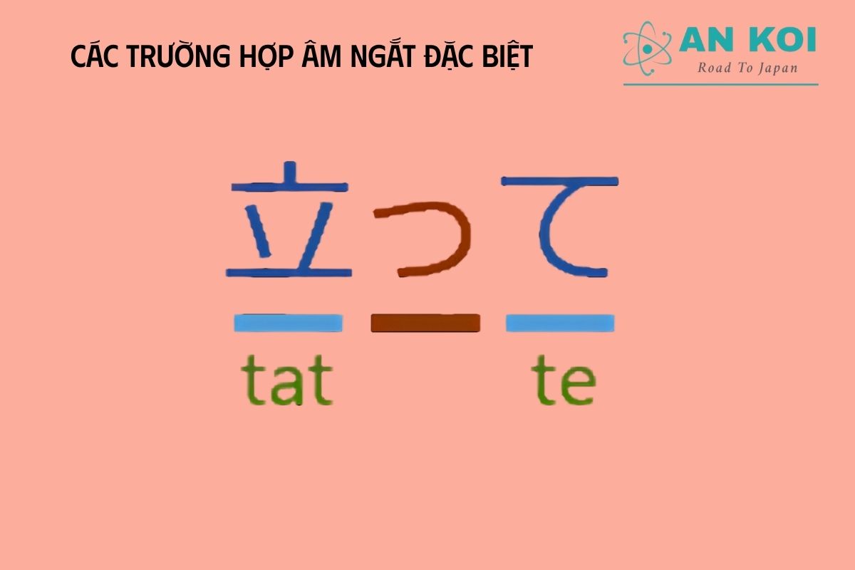 Các trường hợp đặc biệt của âm ngắt trong tiếng Nhật