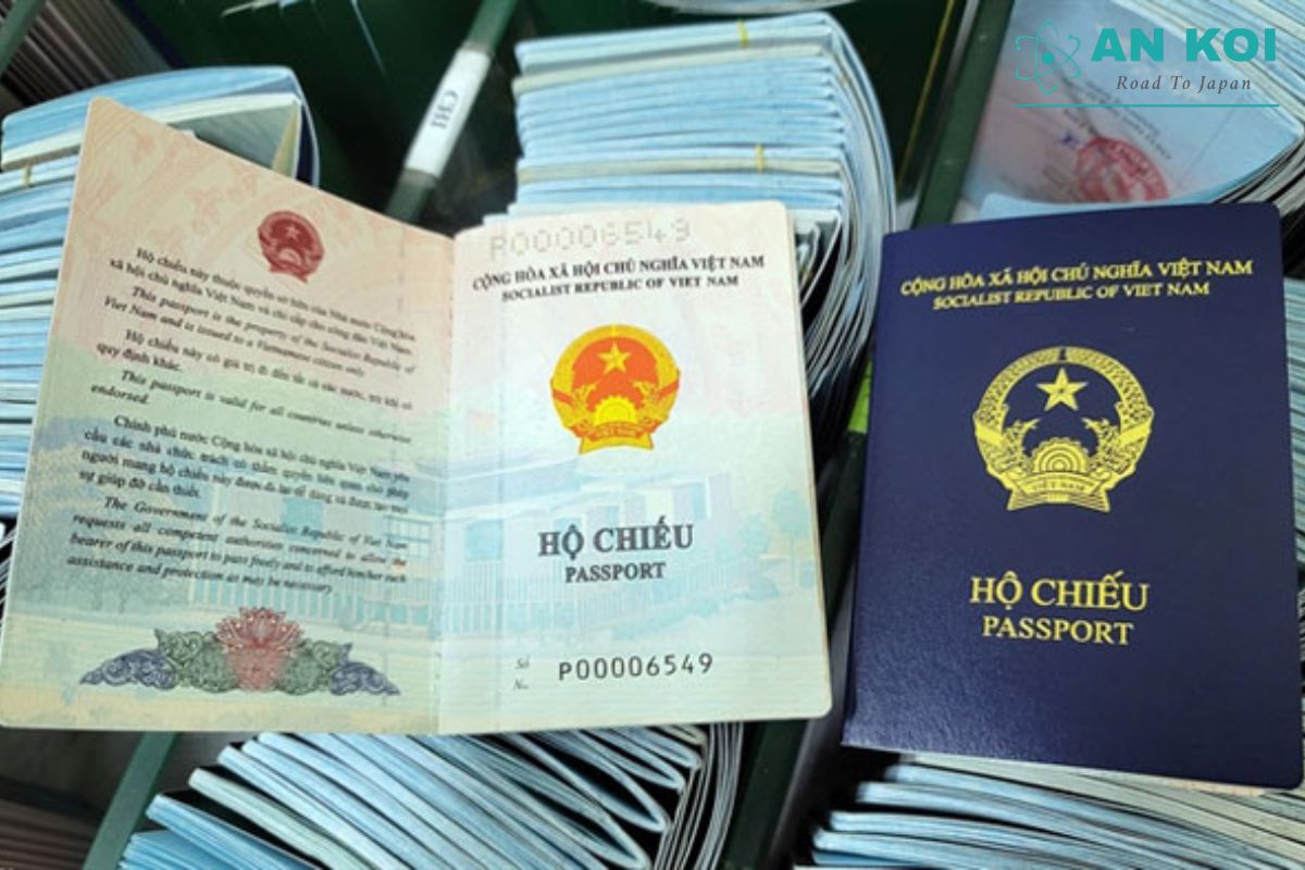 Vietnamese passport - illustration of the need for passport renewal in Japan by mail.