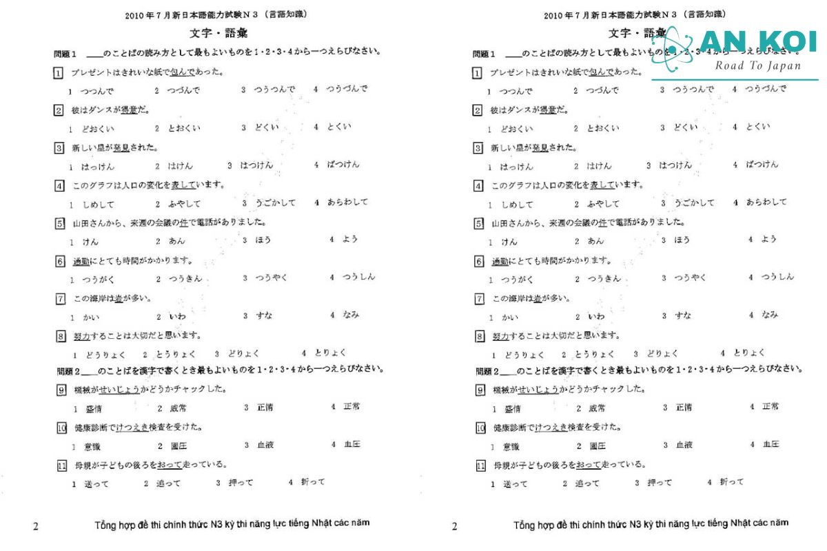 Đề thi JLPT thực tế giúp đánh giá năng lực, nhận diện lỗi sai và điều chỉnh thời gian ôn N3 trước kỳ thi.